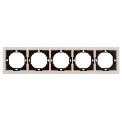 Рамка 5-местная Stekker Мия PFR00-3005-08 пудровый жемчуг 50490