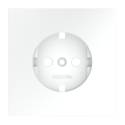 Накладка для розетки с заземлением Voltum S70 (белый матовый) VLS000602