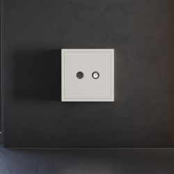 Накладка для розетки телевизионной оконечной TV+SAT Voltum S70 (хлопок) VLS001613