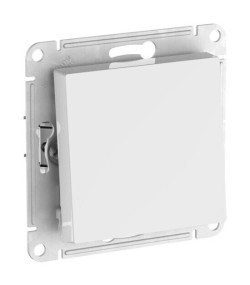 Переключатель 1-клавишный, сх.6, 10АХ, мех., быстрозажим. клем. Systeme Electric AtlasDesign Белый ATN000161S
