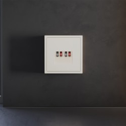 Накладка для розетки акустической 4-местной Voltum S70 (хлопок) VLS001513