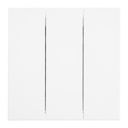 Выключатель 3-клавишный (механизм) Stekker Мия 250В 10А RSW10-3108-01 белая магнолия 50430