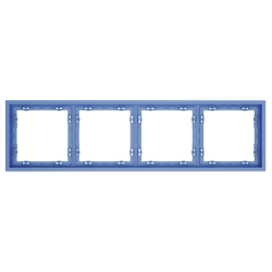 Рамка пластиковая Voltum S70 на 4 поста, (деним) VLS100415