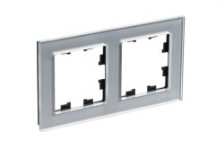 Рамка 2-ая Systeme Electric AtlasDesign Nature Стекло алюминий ATN320302