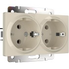 Розетка двойная с заземлением Werkel слоновая кость W1172003 4690389155840 Розетка двойная с заземлением Werkel слоновая кость W1172003 4690389155840