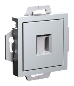 Розетка HDMI, механизм Systeme Electric AtlasDesign Алюминий ATN000380