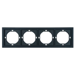 Рамка 4-местная Stekker Мия PFR00-3004-05 черный бархат 50464