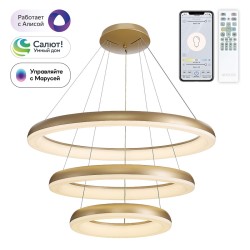 Подвесная люстра с пультом управления Citilux Юпитер Смарт CL730A152S