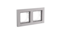 Рамка 2-ая, универсальная Systeme Electric AtlasDesign Aqua Алюминий ATN440302