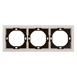 Рамка 3-местная Stekker Мия PFR00-3003-08 пудровый жемчуг 50488